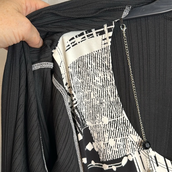 NWT Alfred Dunner‎ 3-in-1 Black/White Shirt/cardigan Combo in Size 3X - Picture 7 of 15